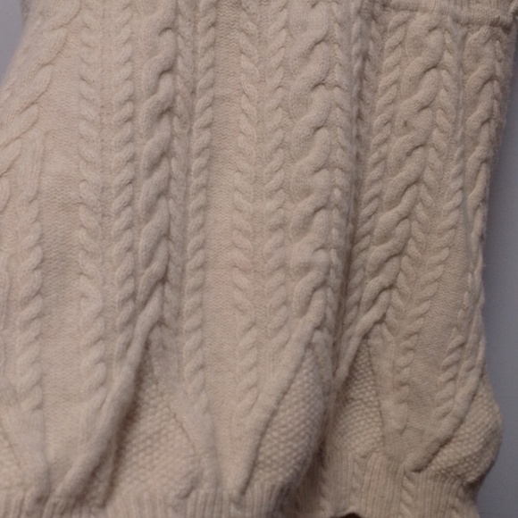 Exquisite Cream Knit Guinevere Cardigan Sweater 100% Lamb Wool Winter Wonderland - Picture 11 of 15